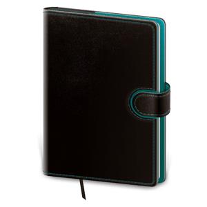 Weekly diary A5 2026 Flip - black/petroleum