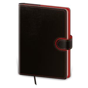 Weekly diary A5 2026 Flip - black/red