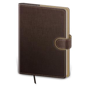 Weekly diary A5 2026 Flip - brown/cappuccino