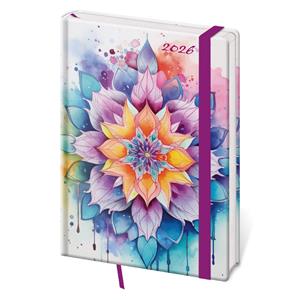 Weekly diary A5 2026 Vario - Mystic with elastic band