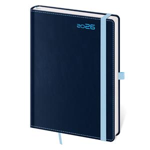Weekly Diary B6 2026 Double Blue