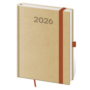 Weekly diary B6 2026 Print Pop - cappuccino