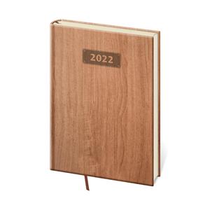 Weekly diaryA5 2022 Wood - light brown