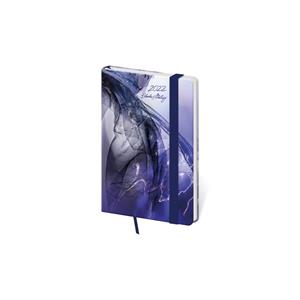 Weekly pocket diary 2022 Vario with rubber band - Matragi Blue