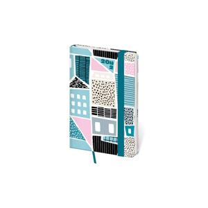 Weekly pocket diary 2022 Vario with rubber band - Shapes