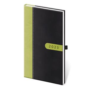 Weekly pocket diary 2023 Bora - black/green