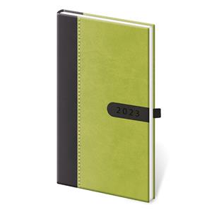 Weekly pocket diary 2023 Bora - green/black