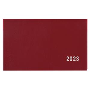 Weekly pocket Diary 2023 Cyril PVC - Burgundy