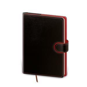 Weekly pocket diary 2023 Flip - black/red