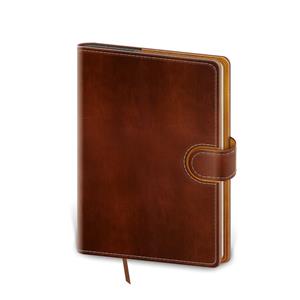 Weekly pocket diary 2023 Flip - brown/brown