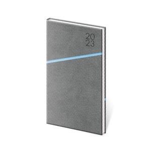 Weekly pocket diary 2023 Grife - grey/blue