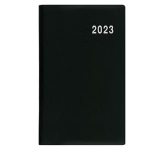 Weekly pocket Diary 2023 Gustav PVC - Black
