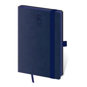 Weekly pocket diary 2023 Memory with rubber band - dark blue