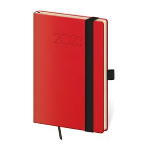 Weekly pocket diary 2023 New Praga - red