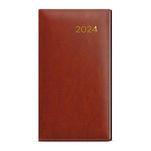 Weekly pocket Diary 2024 Jakub Premier - Brown
