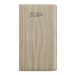 Weekly pocket Diary 2024 Jakub Wood - Light brown