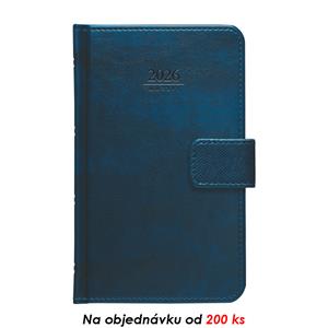 Weekly pocket diary 2026 Atlas with loop - blue