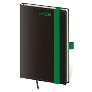 Weekly Pocket Diary 2026 Black Green