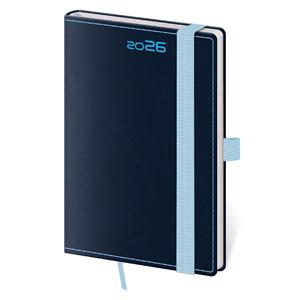 Weekly Pocket Diary 2026 Double Blue