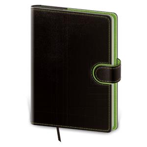 Weekly Pocket Diary 2026 Flip - Black/Green