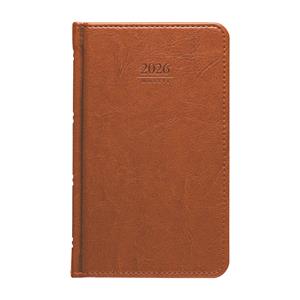 Weekly pocket diary 2026 Kastor - brown