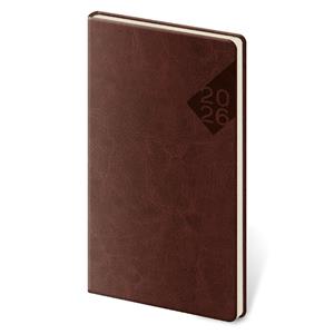 Weekly pocket diary 2026 Nebrasca - english red