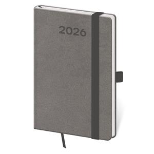 Weekly Pocket Diary 2026 Print Pop - Grey
