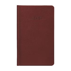 Weekly pocket diary 2026 Slovak Carus - brown
