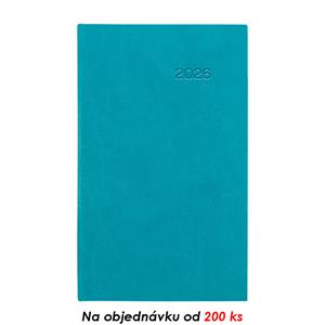Weekly pocket diary 2026 Slovak Viva - turquoise