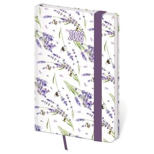 Weekly pocket diary 2026 Vario - Lavender with elastic band
