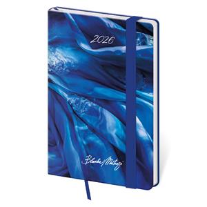 Weekly pocket diary 2026 Vario - Matragi Blue with elastic band